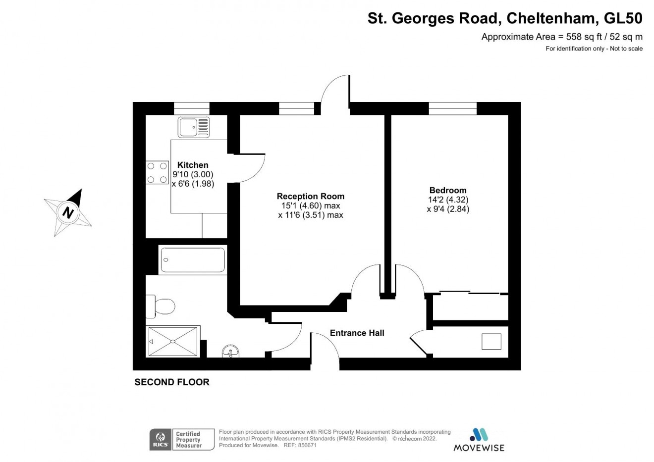 Floorplan for St. Georges Road, Cheltenham