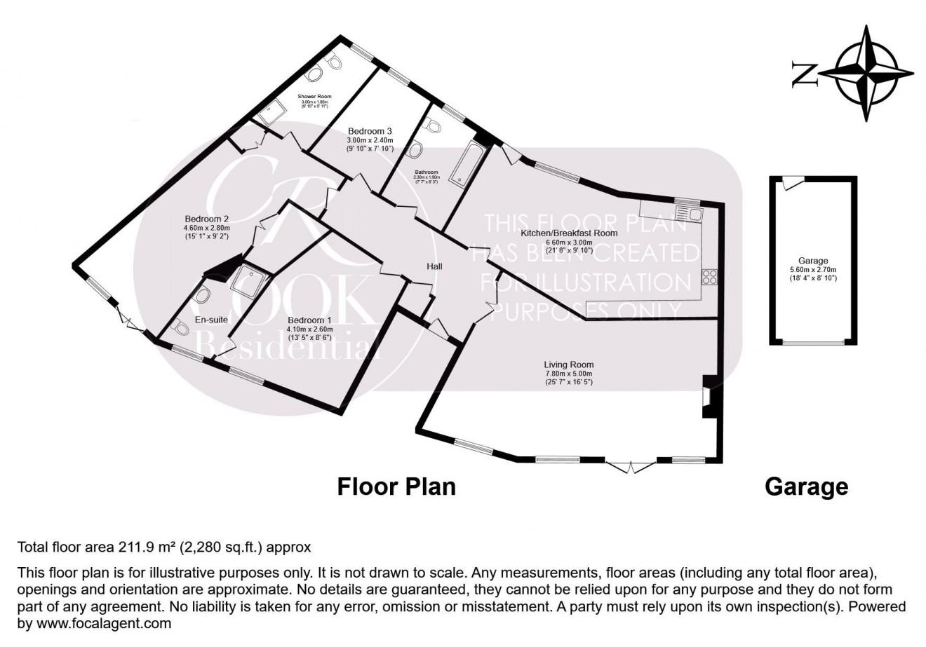Floorplan for Sandford Park Place, Cheltenham