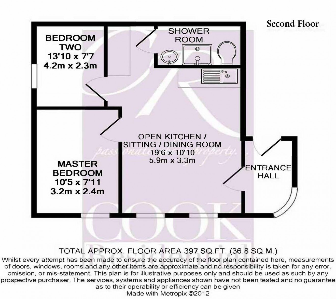 Floorplan for Fairview Road, Cheltenham, GL52