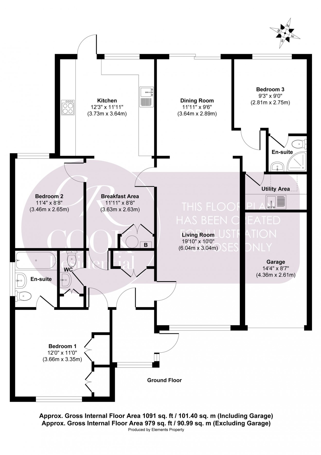 Floorplan for Farmfield Road, Cheltenham, GL51