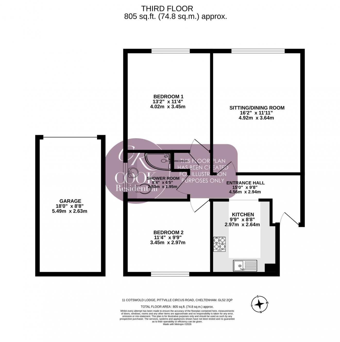 Floorplan for Pittville Circus Road, Pittville