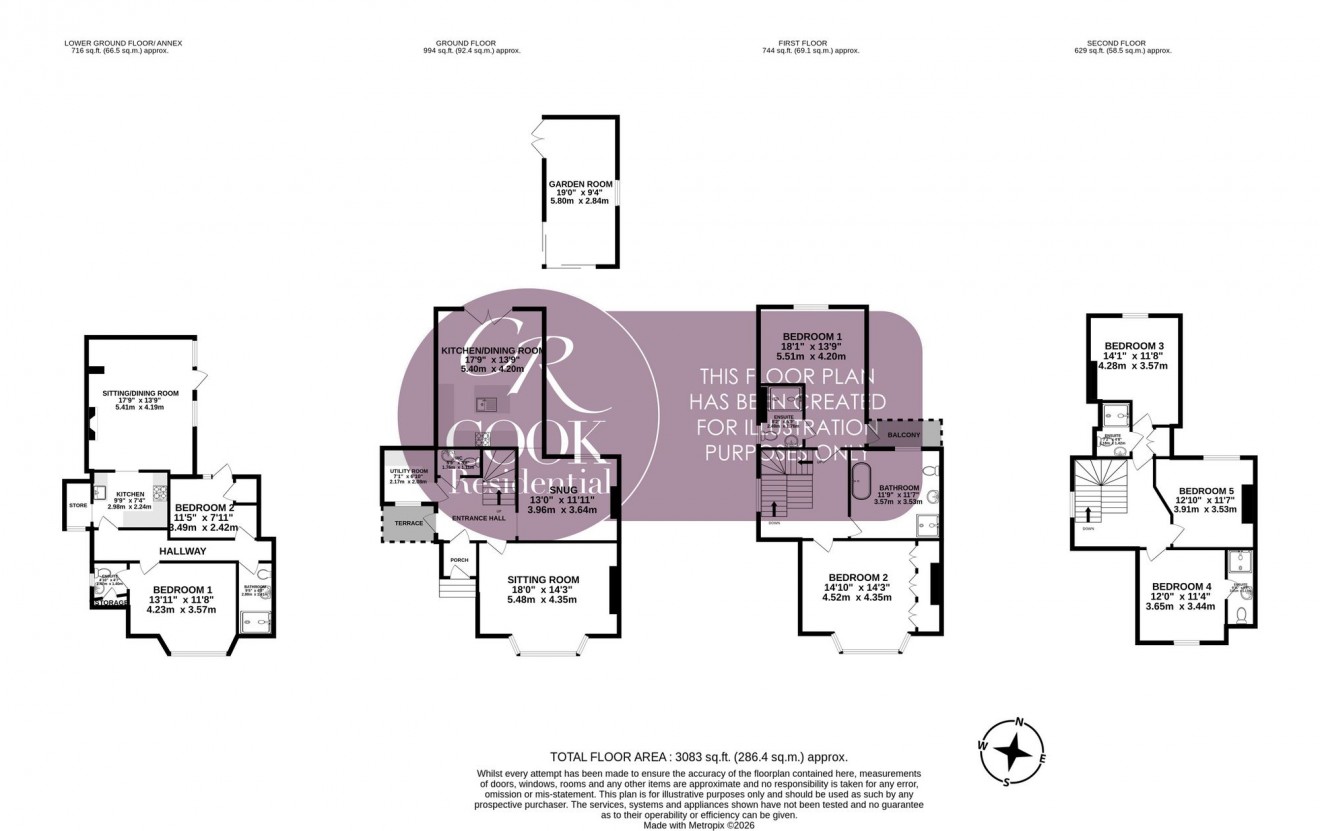 Floorplan for Lyefield Road West, Charlton Kings