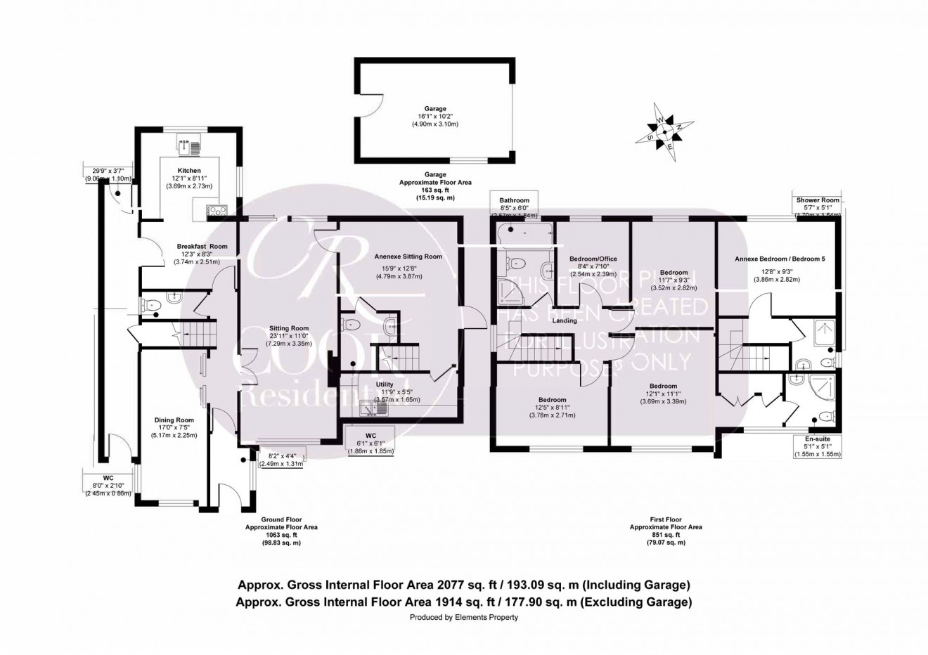 Floorplan for Whittington Road, Cheltenham, GL51