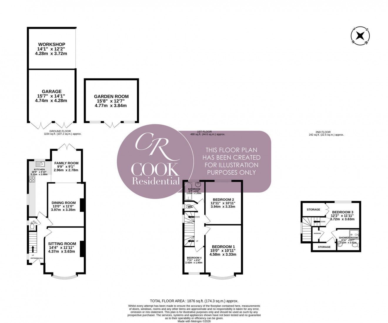 Floorplan for Brooklyn Road, Cheltenham