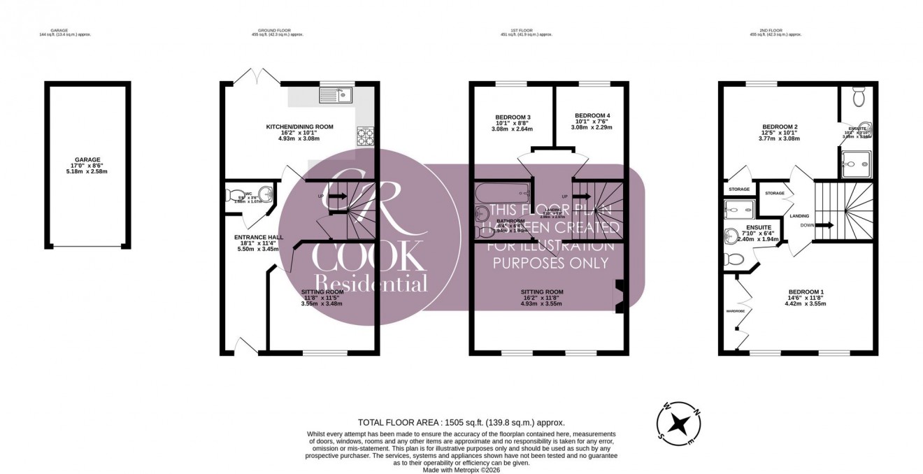 Floorplan for Old Bath Road, Cheltenham Town Centre