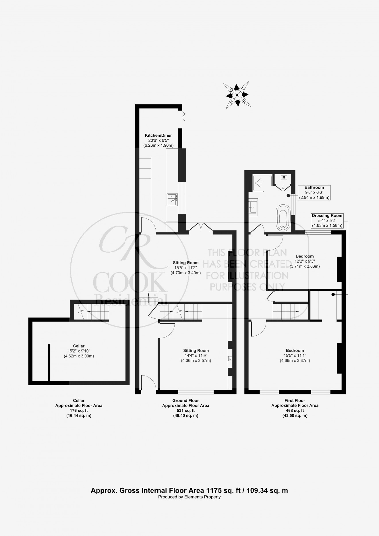 Floorplan for Mitre Street, St. Lukes, Cheltenham