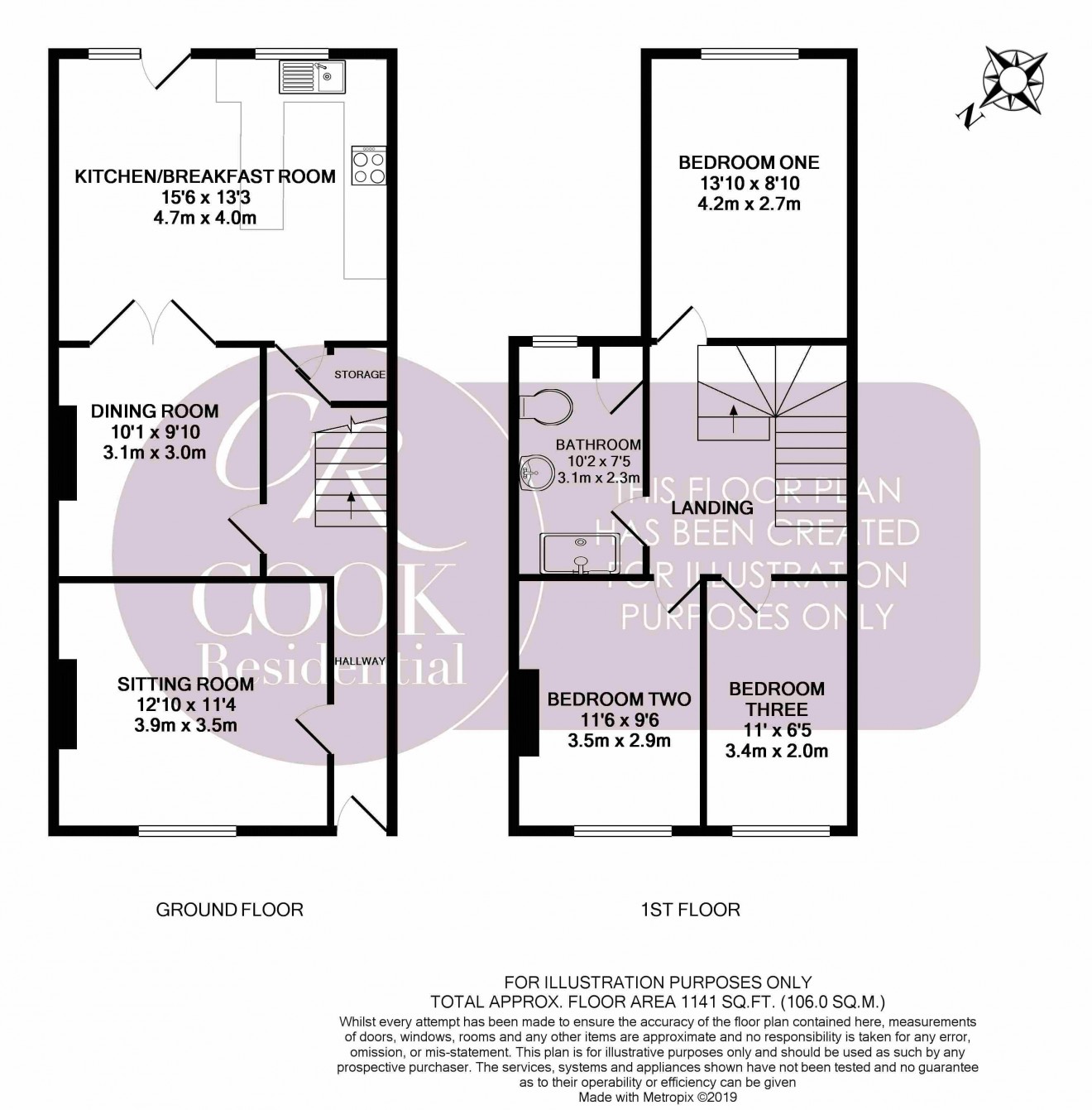 Floorplan for Keynsham Street, Cheltenham