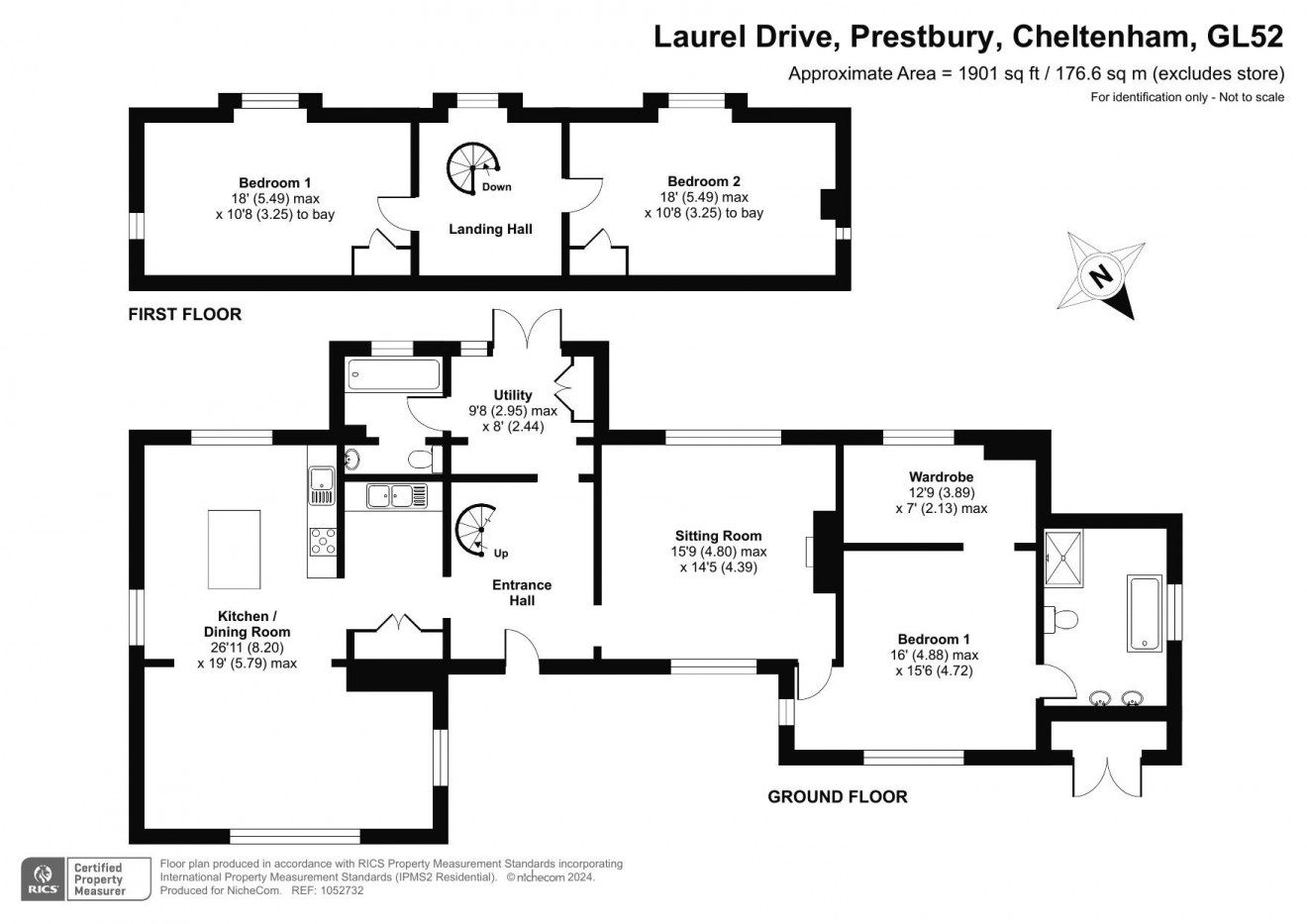 Floorplan for Laurel Drive, Prestbury