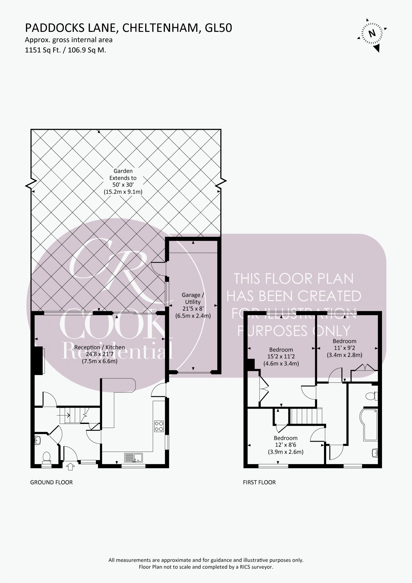 Floorplan for Paddocks Lane, Pittville