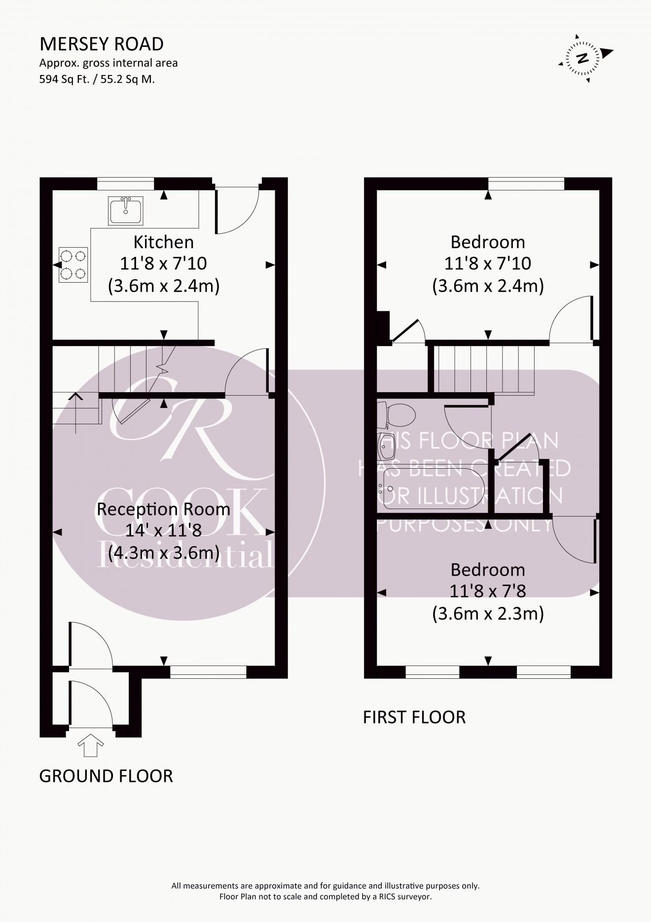 Floorplan for Mersey Road, Cheltenham