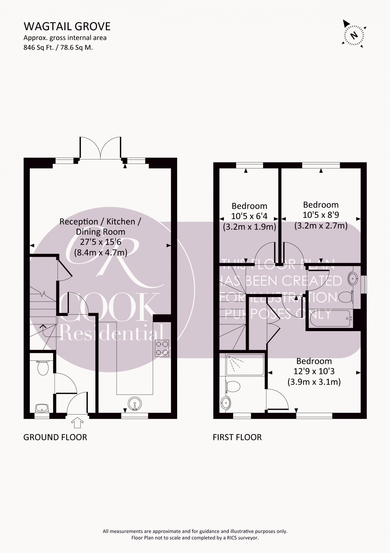 Floorplan for Wagtail Grove, Bishops Cleeve