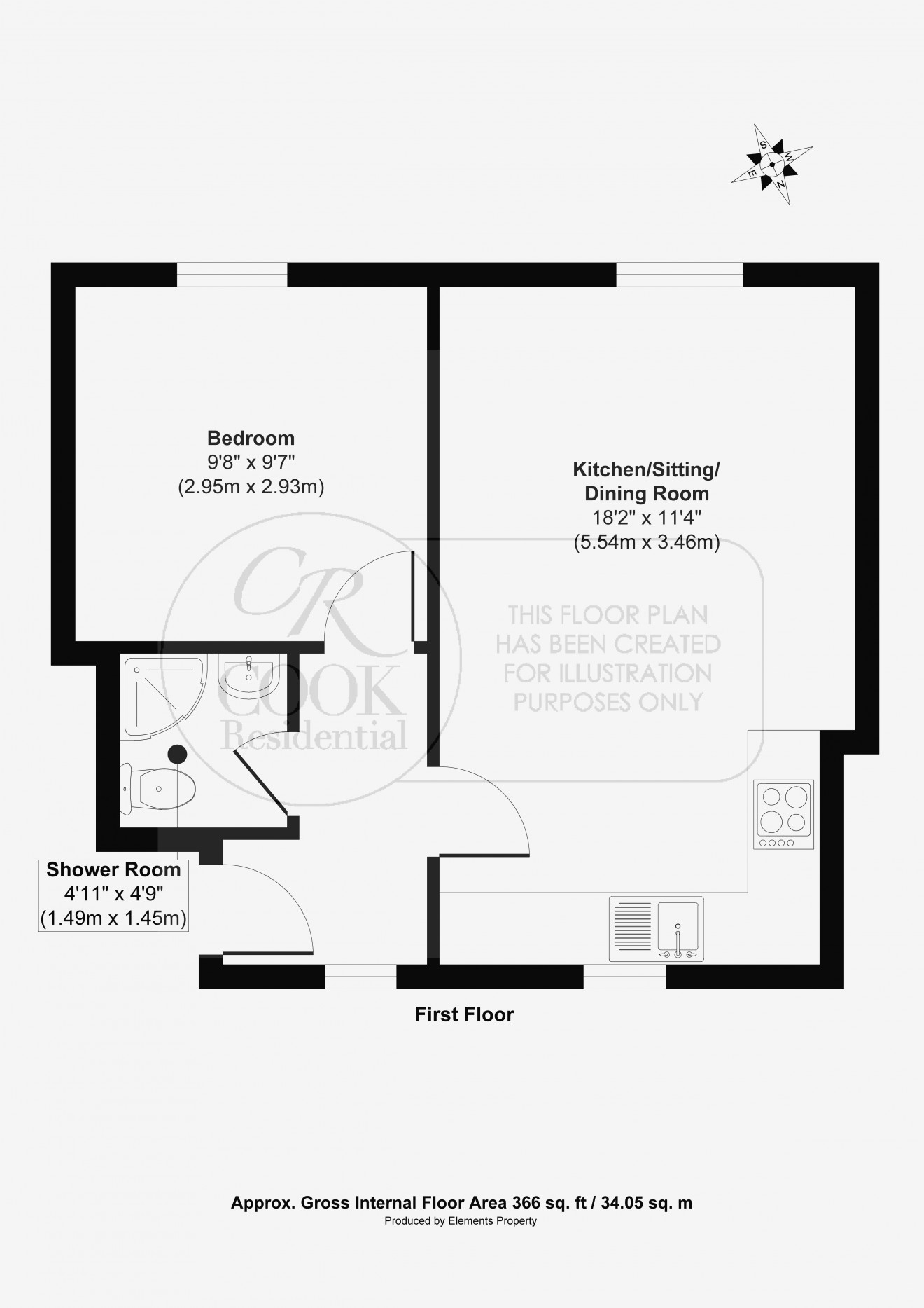 Floorplan for Duke Street, Fairview, GL52 6BP