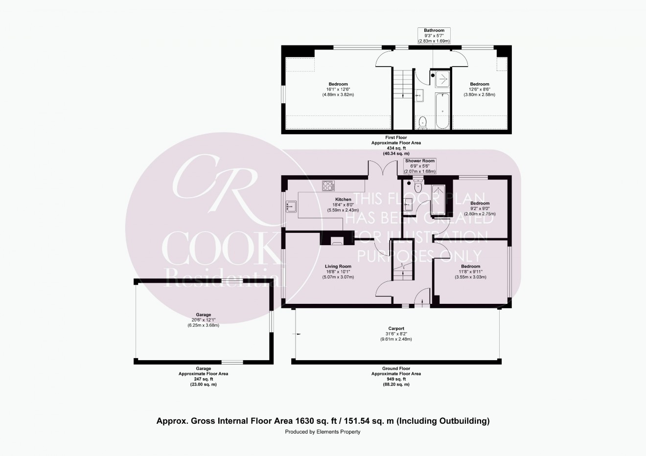 Floorplan for Leinster Close, Springbank