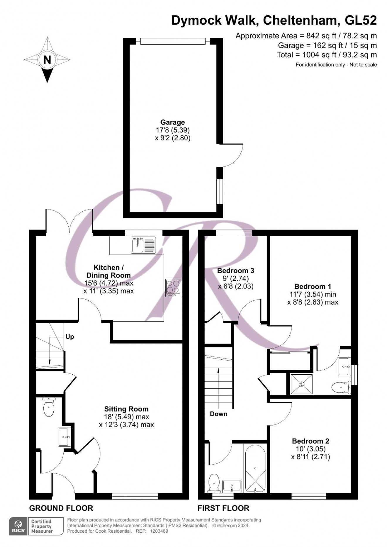 Floorplan for Dymock Walk, Cheltenham