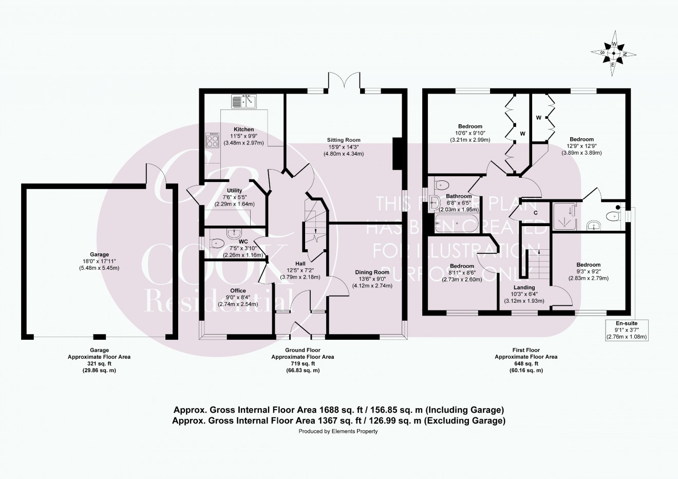 Floorplan for Appleton Avenue, The Reddings