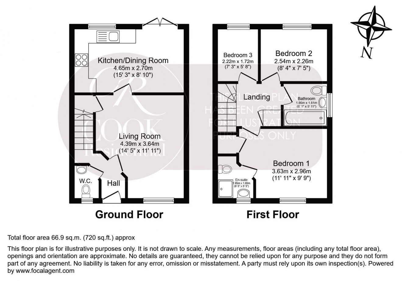 Floorplan for Fairford Road, Cheltenham