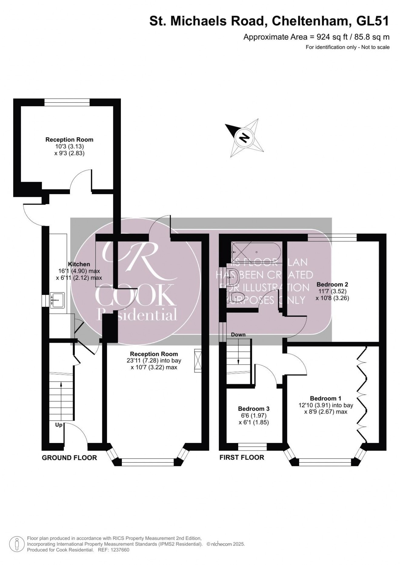 Floorplan for St Michaels Road, Warden Hill