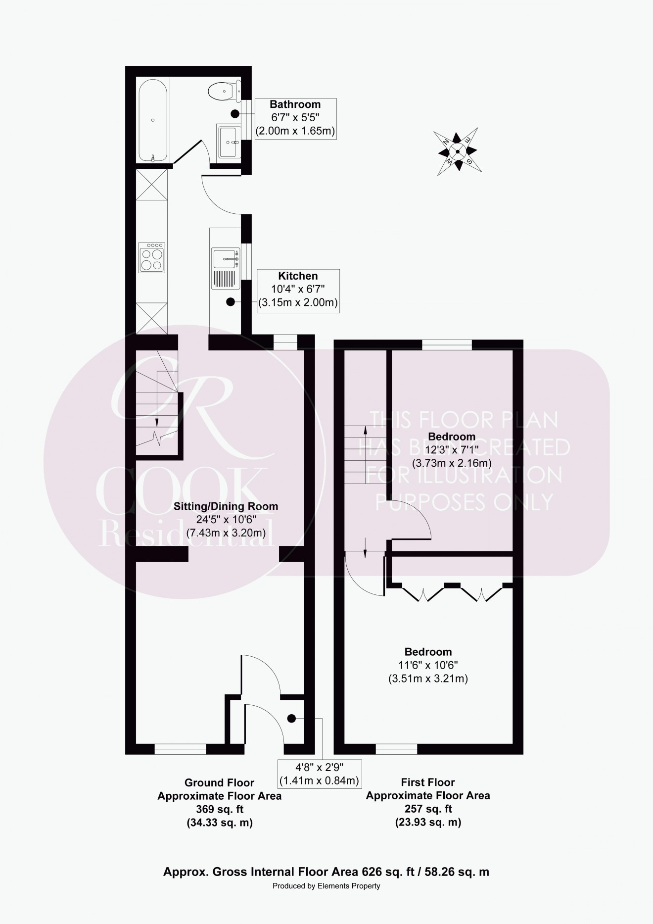 Floorplan for Russell Street, Town Centre