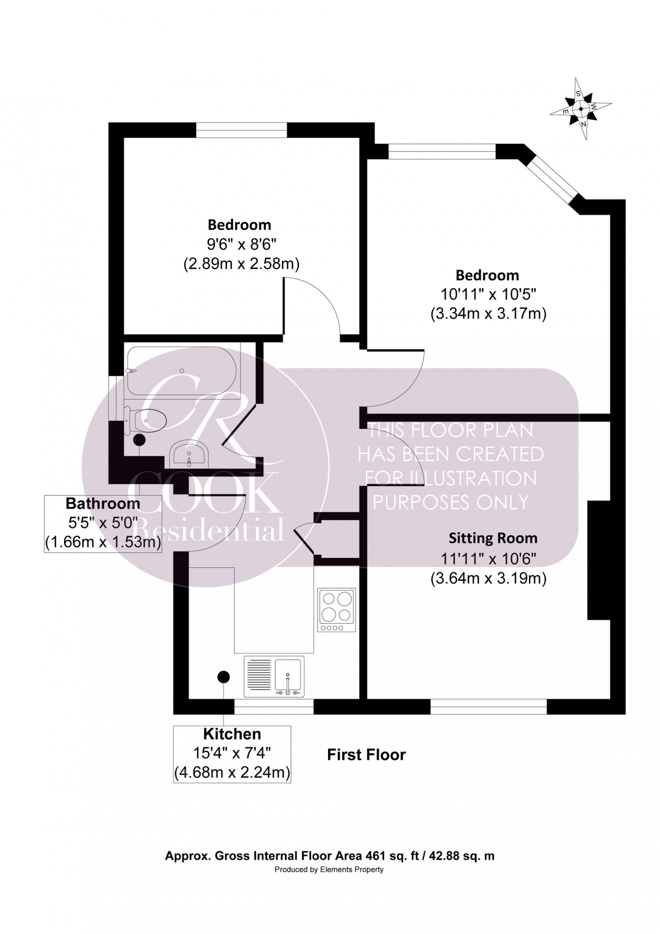 Floorplan for St. Georges Drive, Cheltenham, GL51