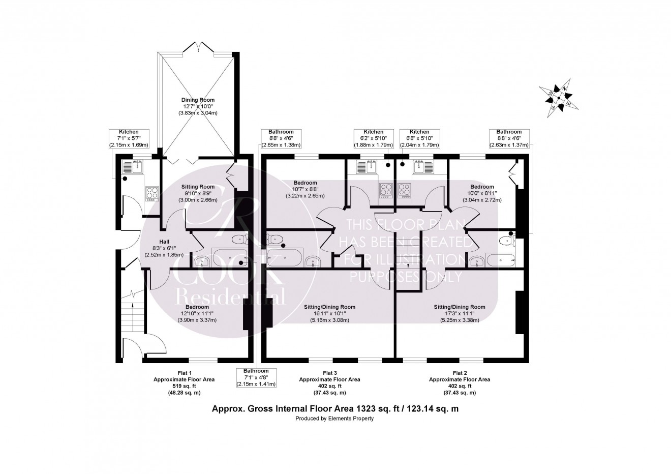 Floorplan for Prestbury Road, Cheltenham