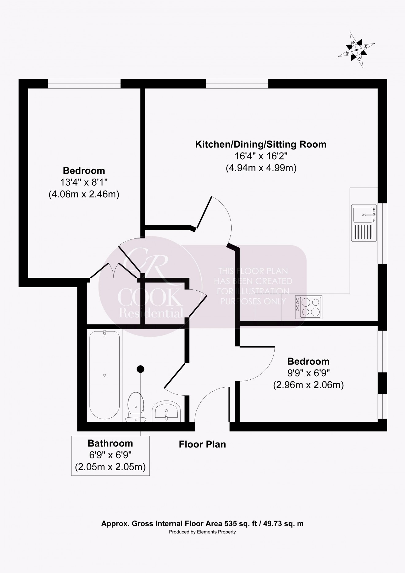 Floorplan for South House, Bath Road, Cheltenham