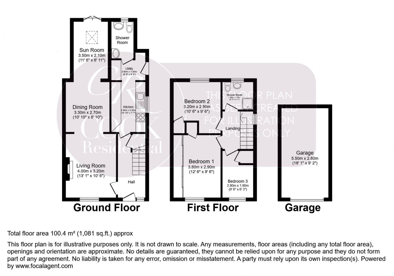 Floorplan for Hollis Road, Hatherley