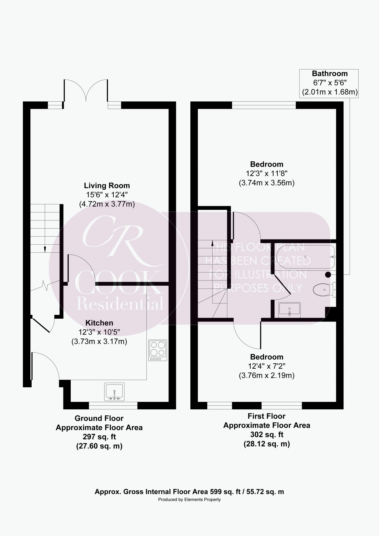 Floorplan for Hales Road, Cheltenham