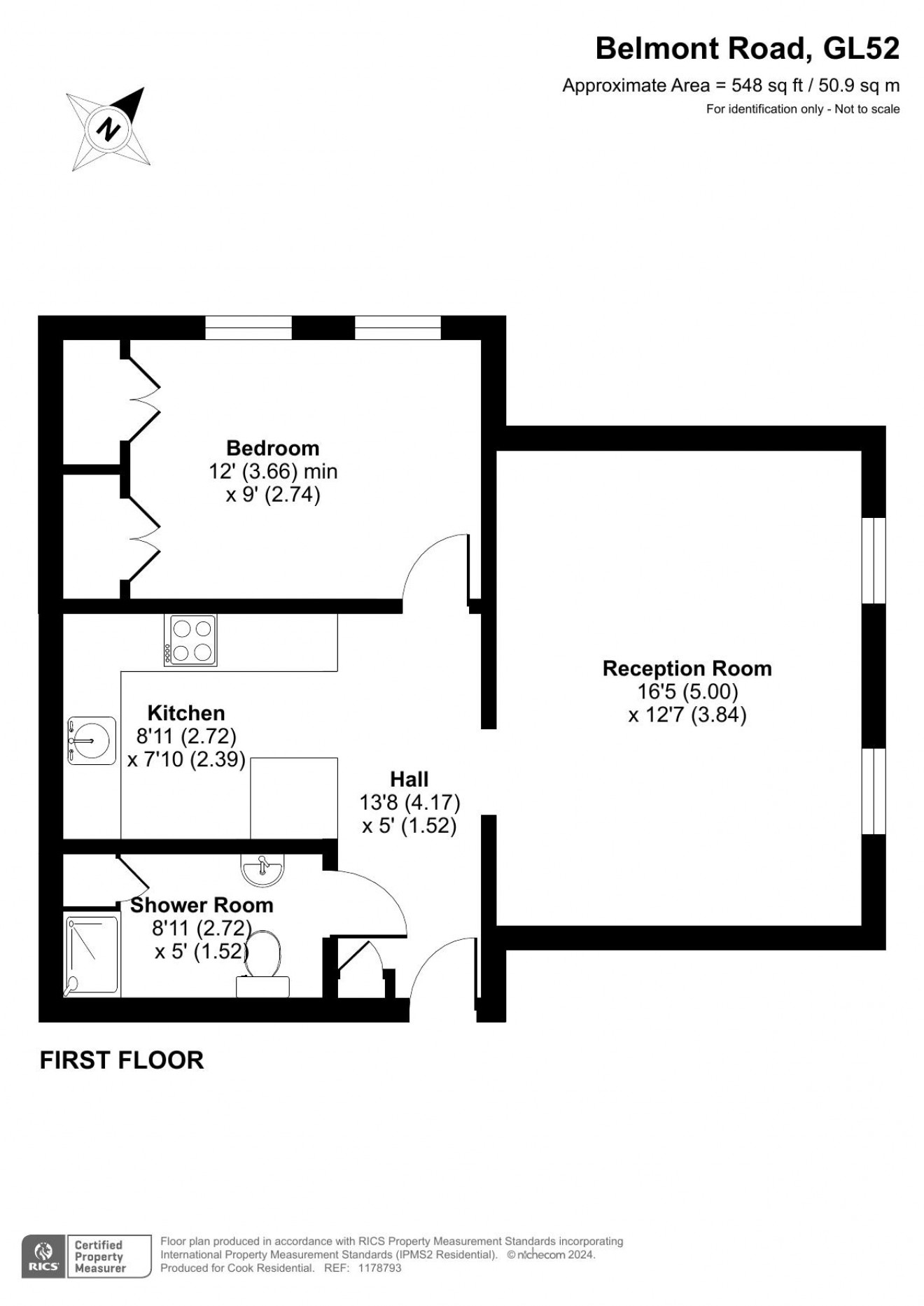 Floorplan for Roselawn, Belmont Road, Cheltenham Town Centre