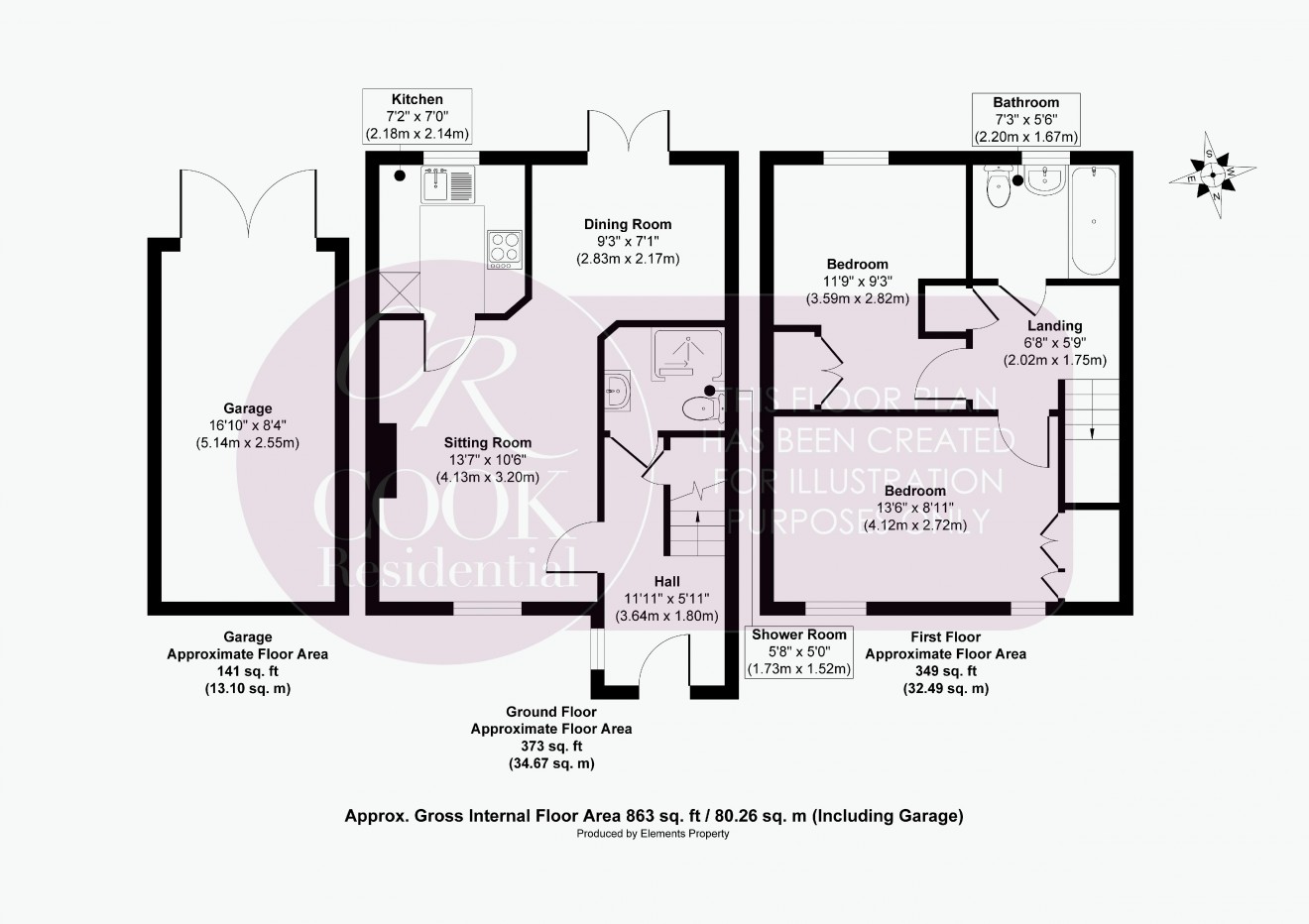 Floorplan for Glebe Farm Court, Up Hatherley, GL51 3EB