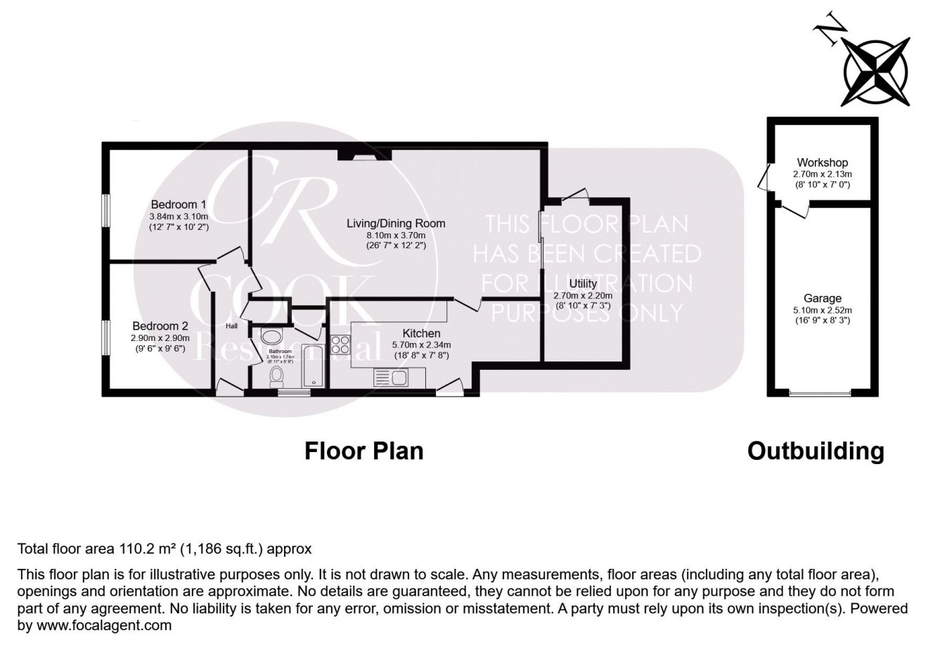 Floorplan for Kayte Close, Bishops Cleeve