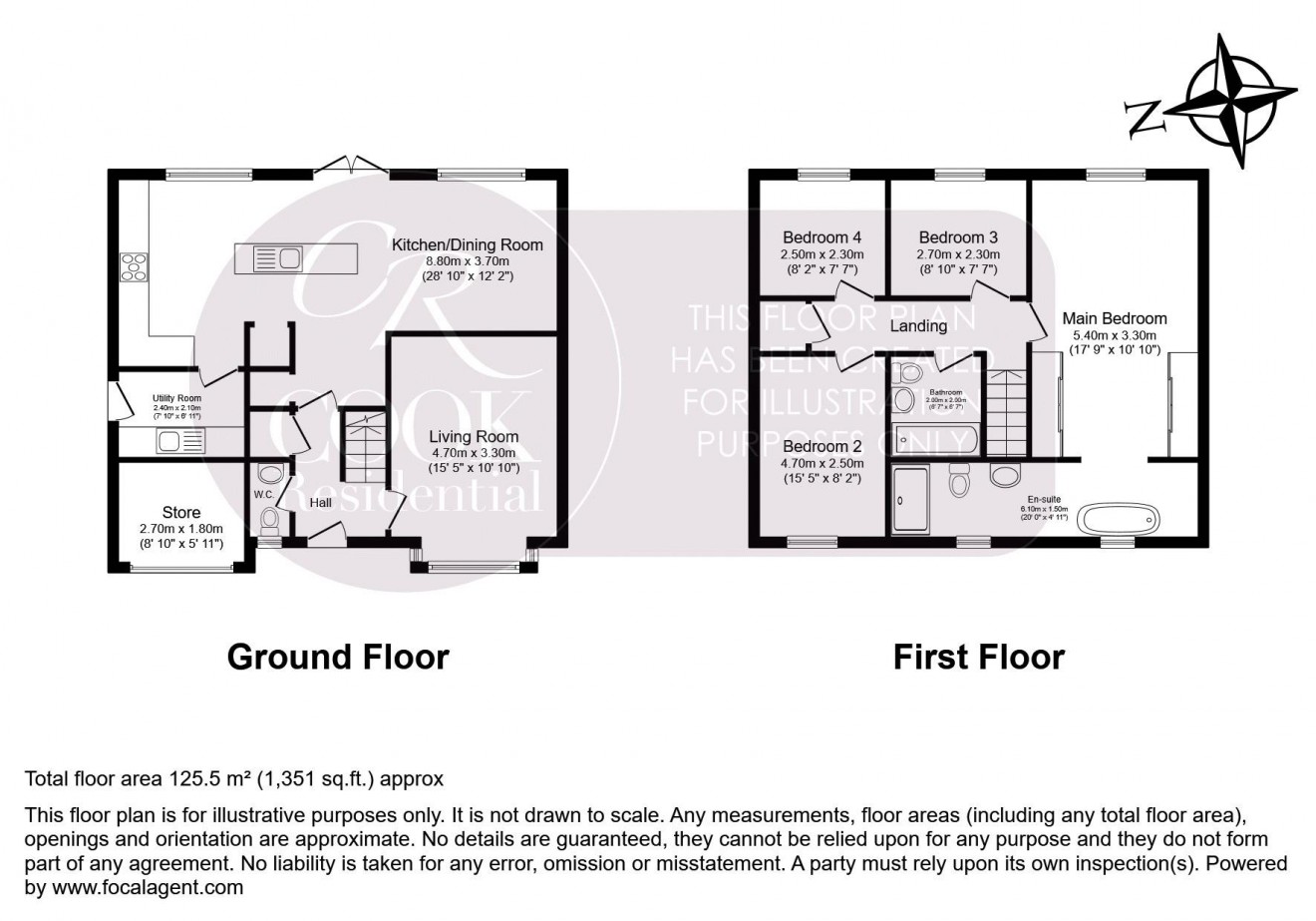 Floorplan for The Rowans, Woodmancote