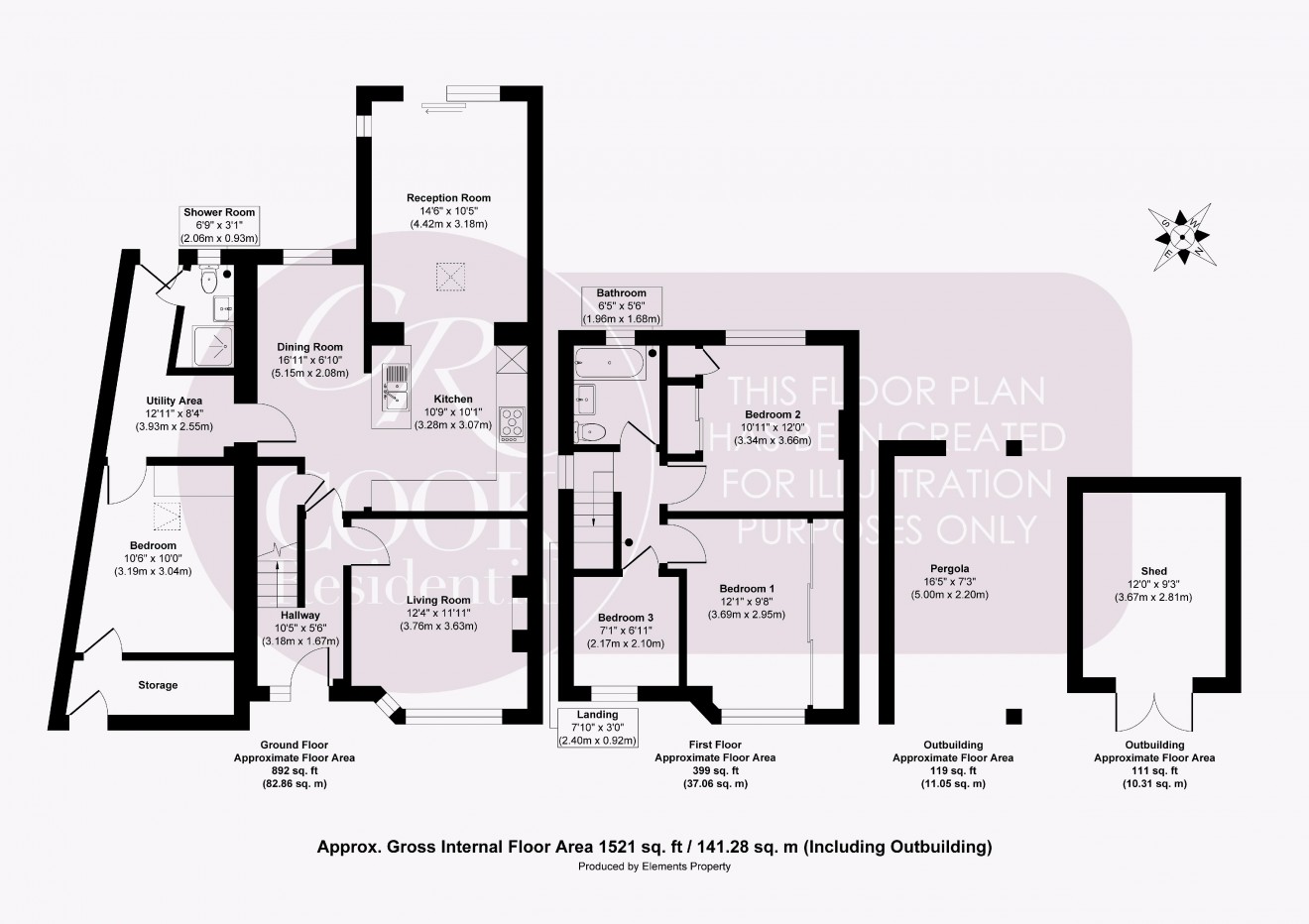 Floorplan for Hatherley Road, Hatherley