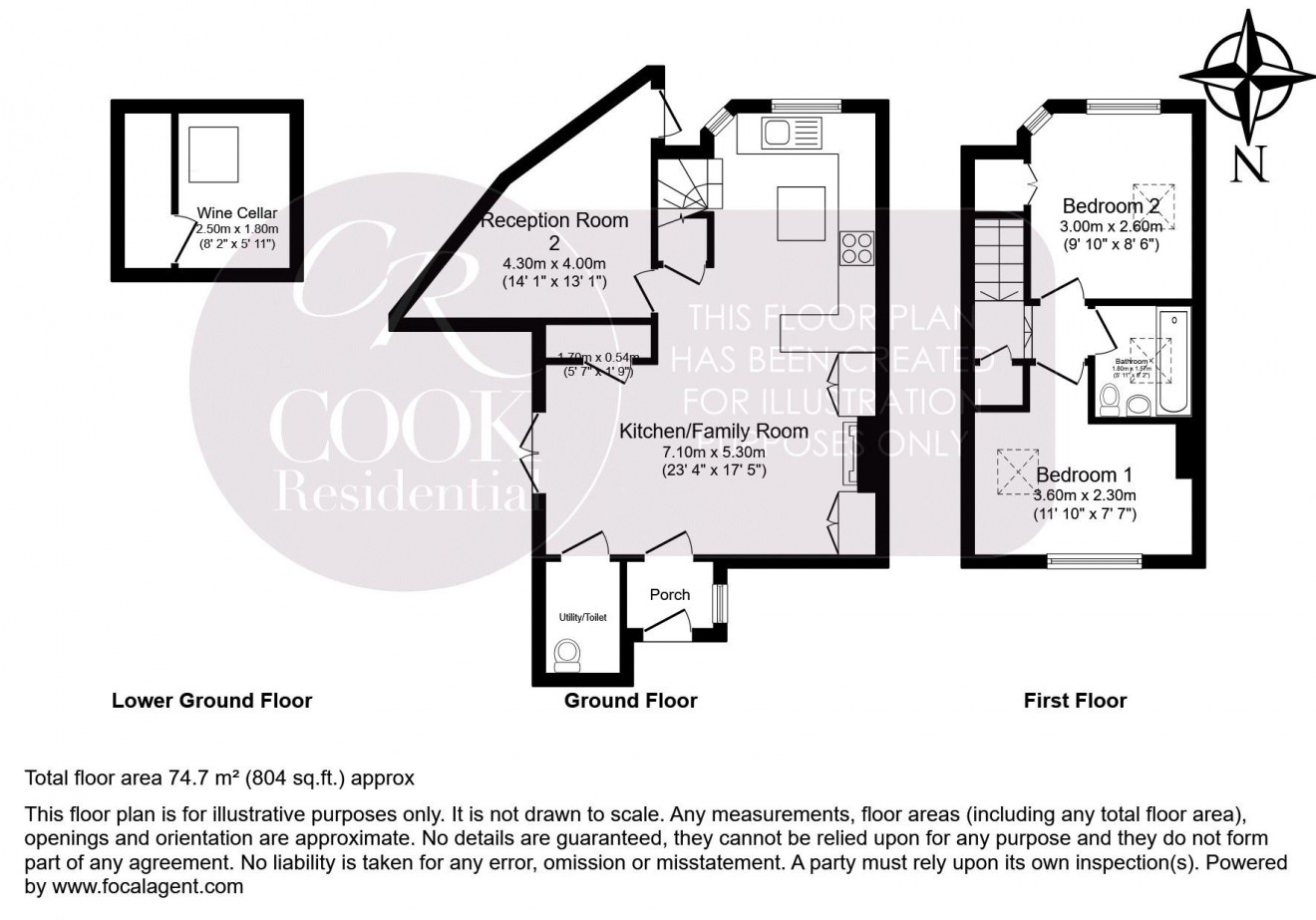 Floorplan for Great Western Road, Cheltenham