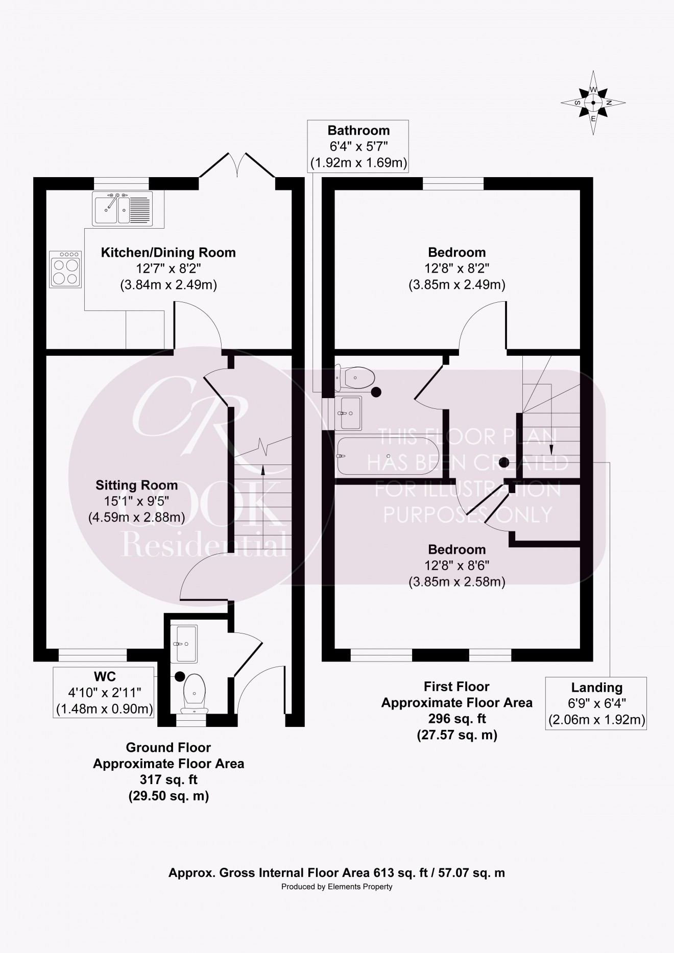 Floorplan for Burford Road, Cheltenham