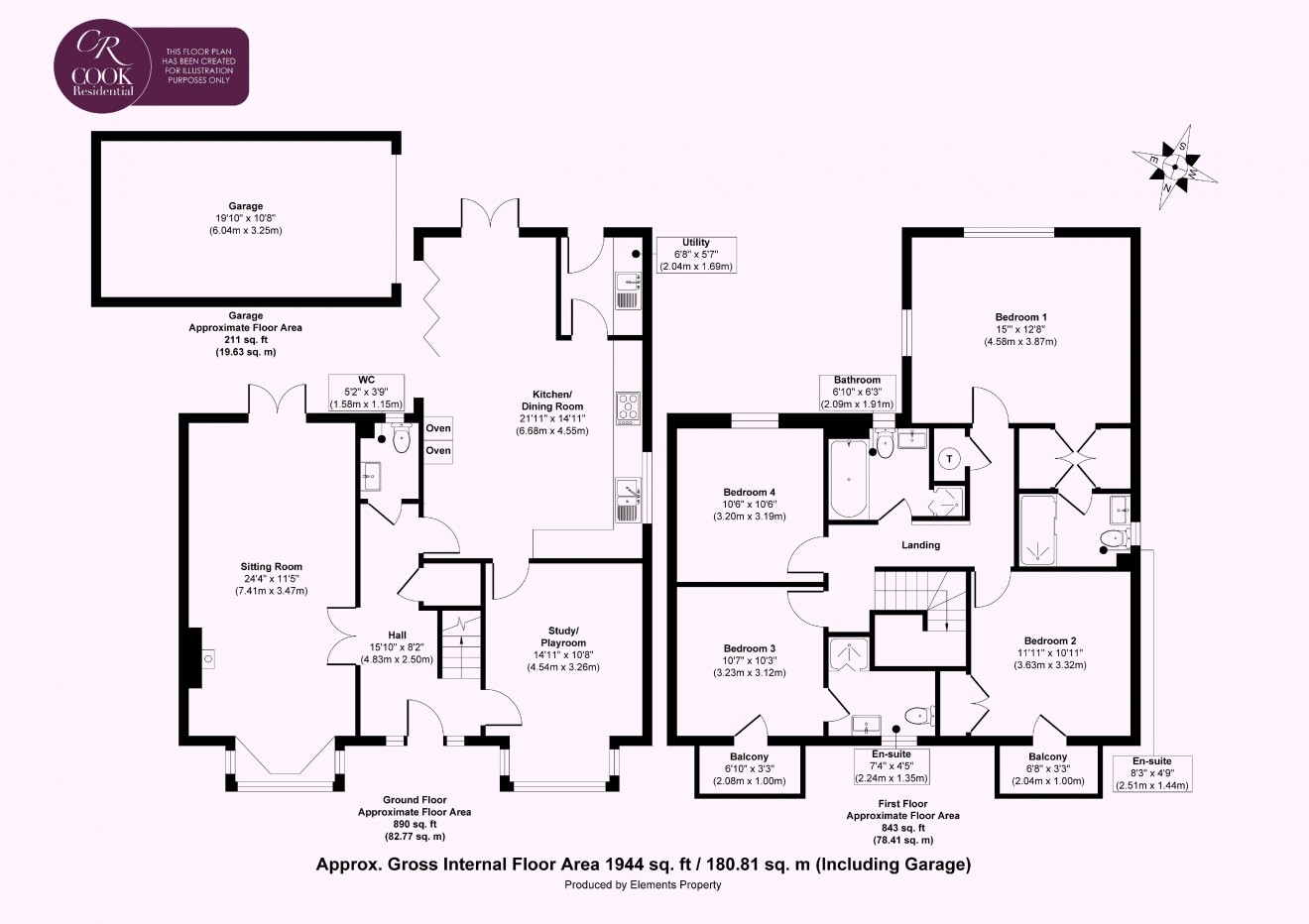 Floorplan for Birdlip Road, Cheltenham