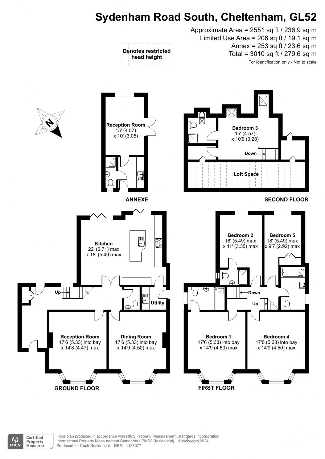 Floorplan for Sydenham Road South, Cheltenham