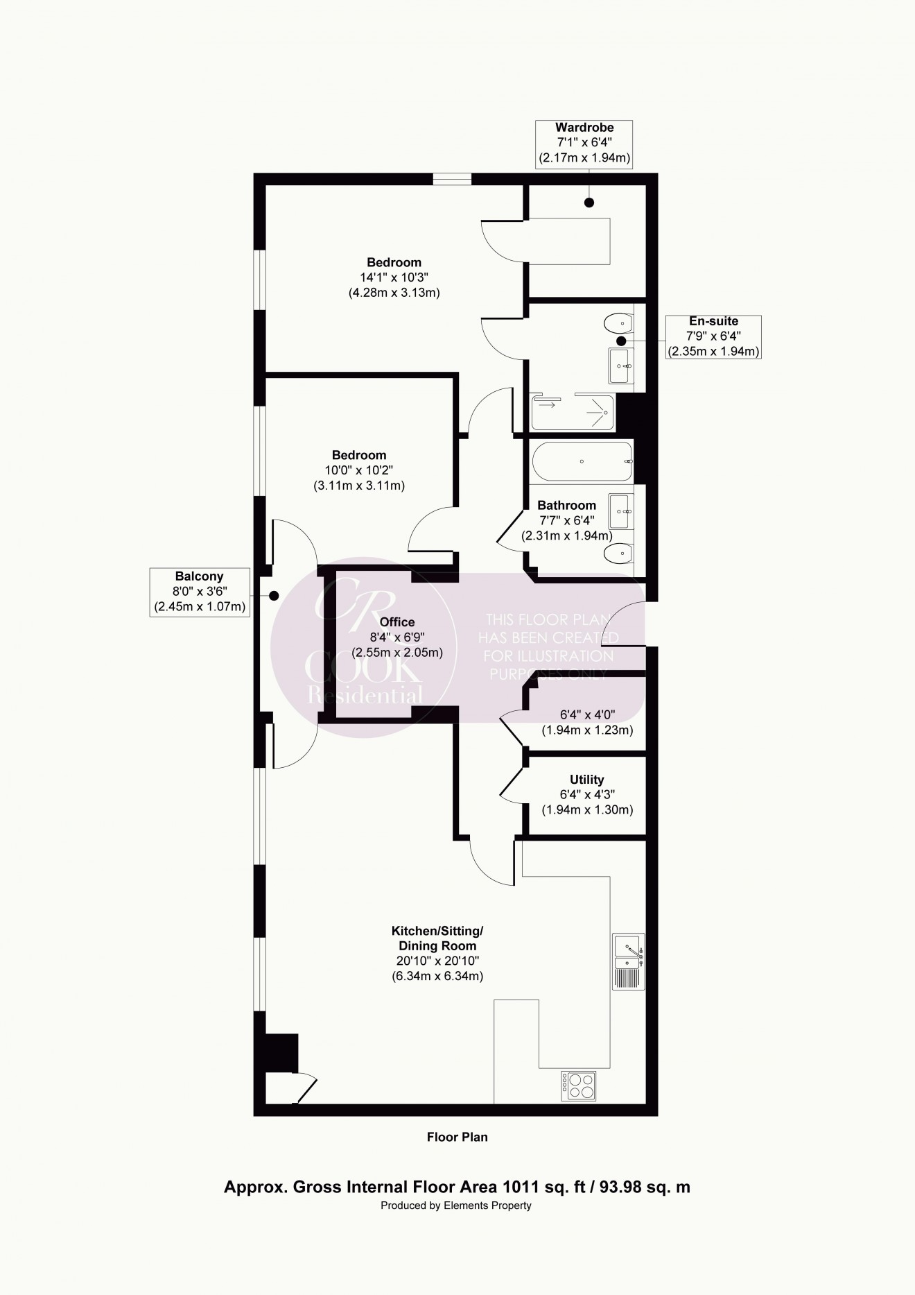 Floorplan for Lansdown Road, Lansdown