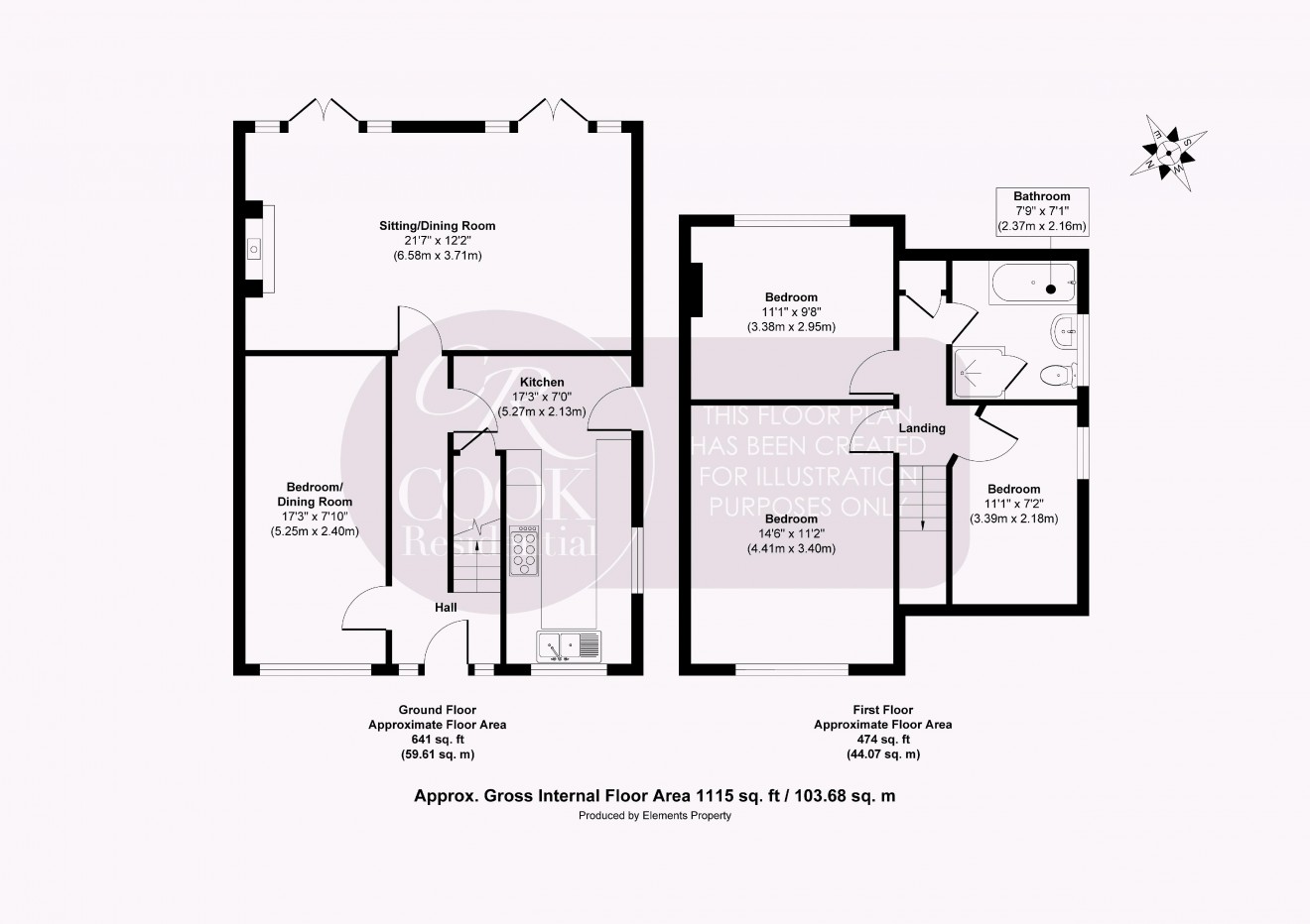 Floorplan for Longway Avenue, Cheltenham