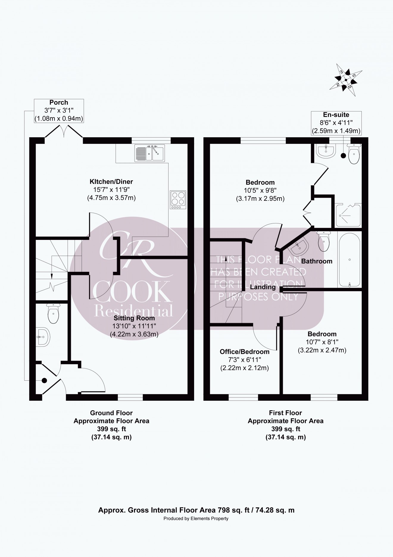 Floorplan for Moorend Road, Leckhampton