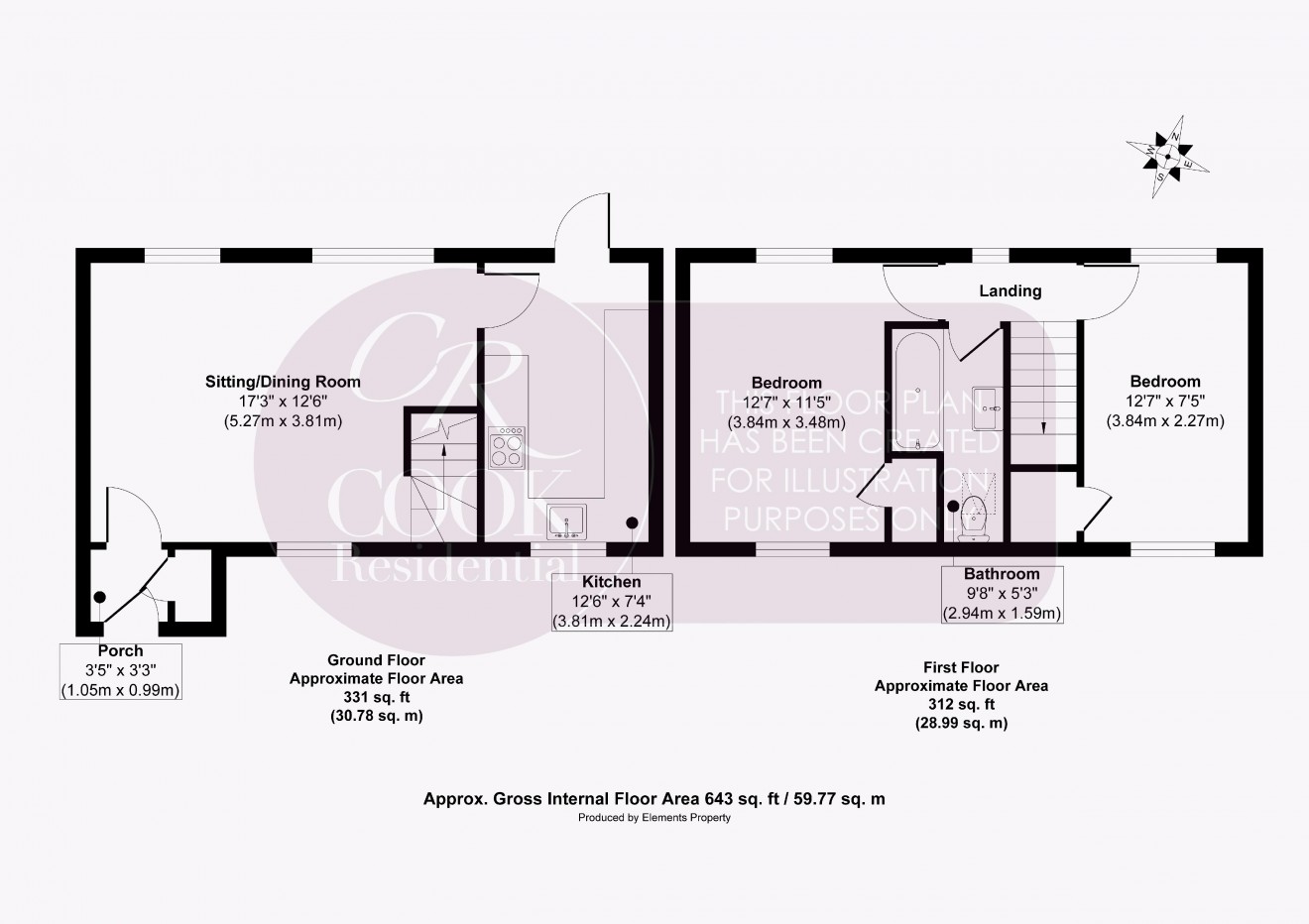 Floorplan for The Highgrove, Bishops Cleeve