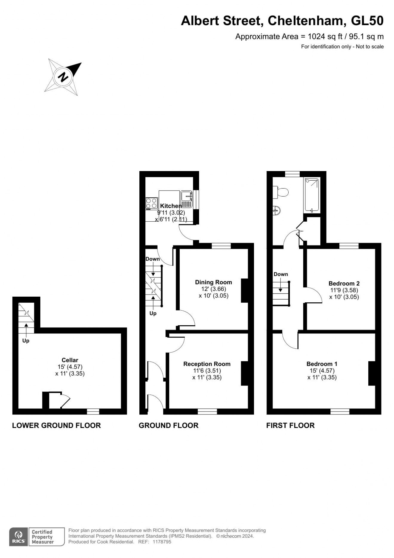 Floorplan for Albert Street, St. Pauls, Cheltenham