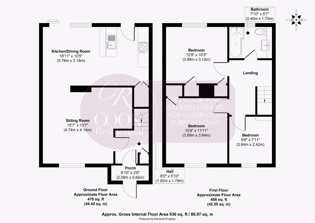 Floorplan for Imjin Road, Prestbury