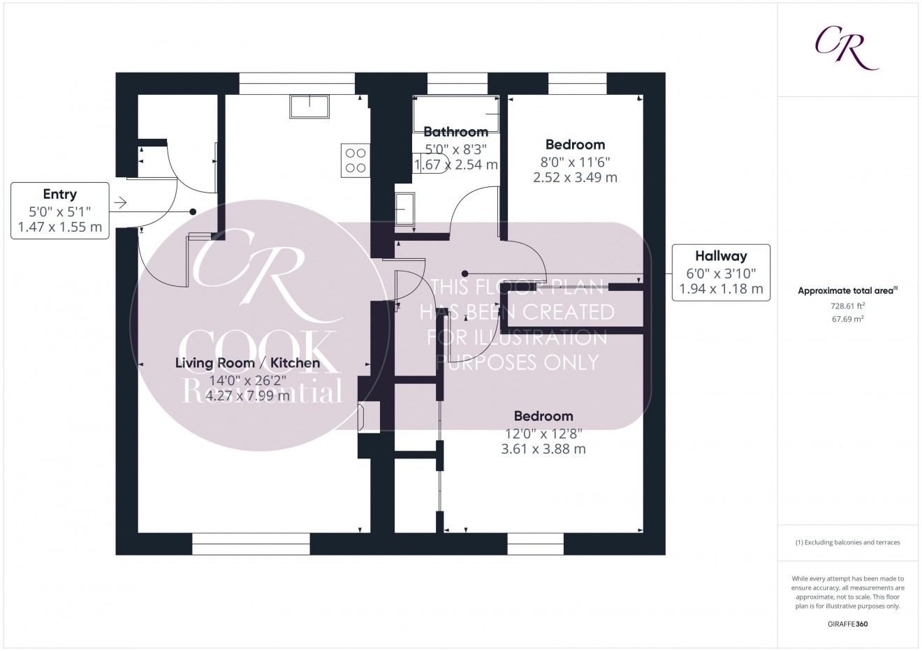 Floorplan for Ellingham Court, Pittville Lawn, Cheltenham, GL52 2BW