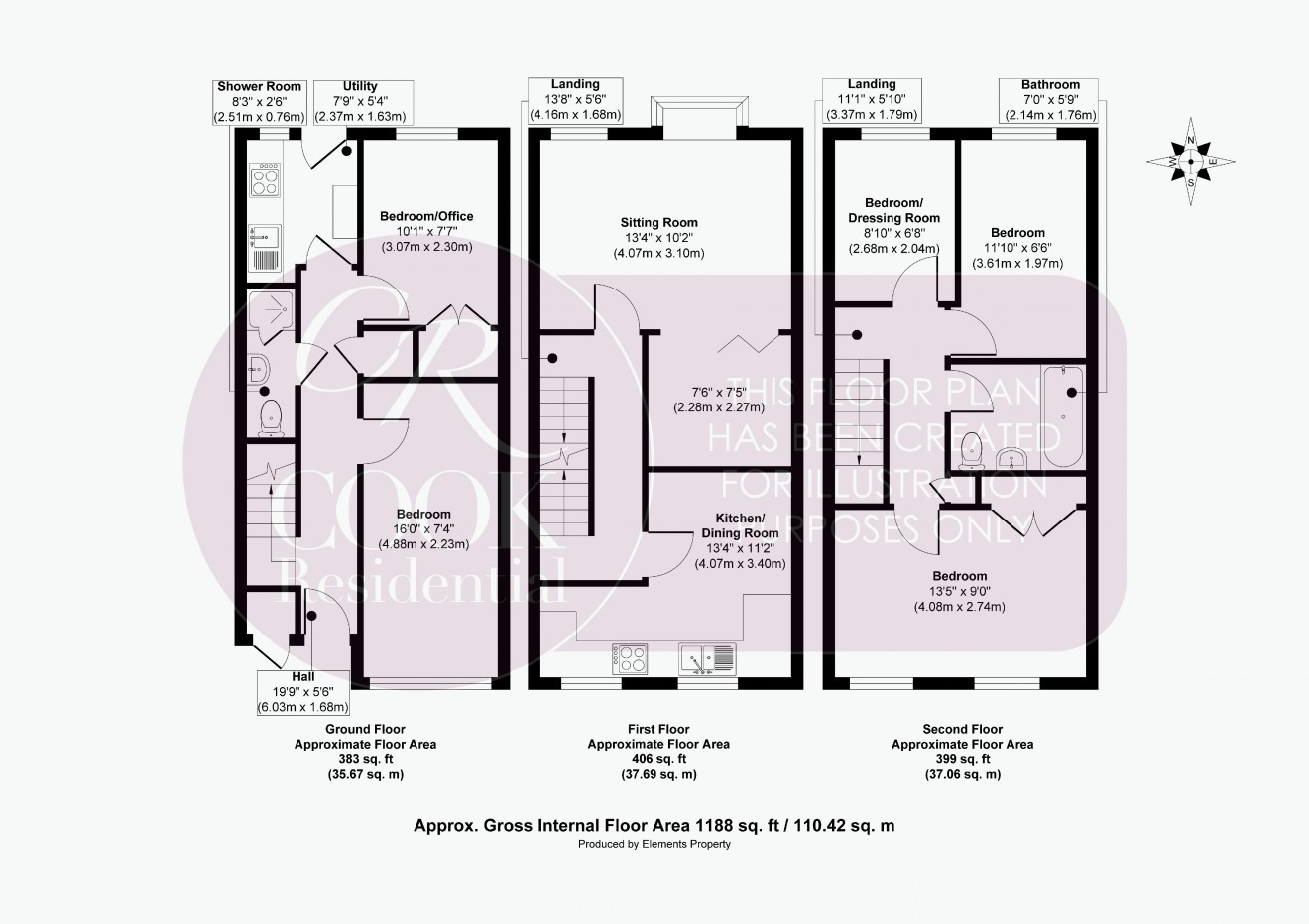 Floorplan for Brook Vale, Charlton Kings