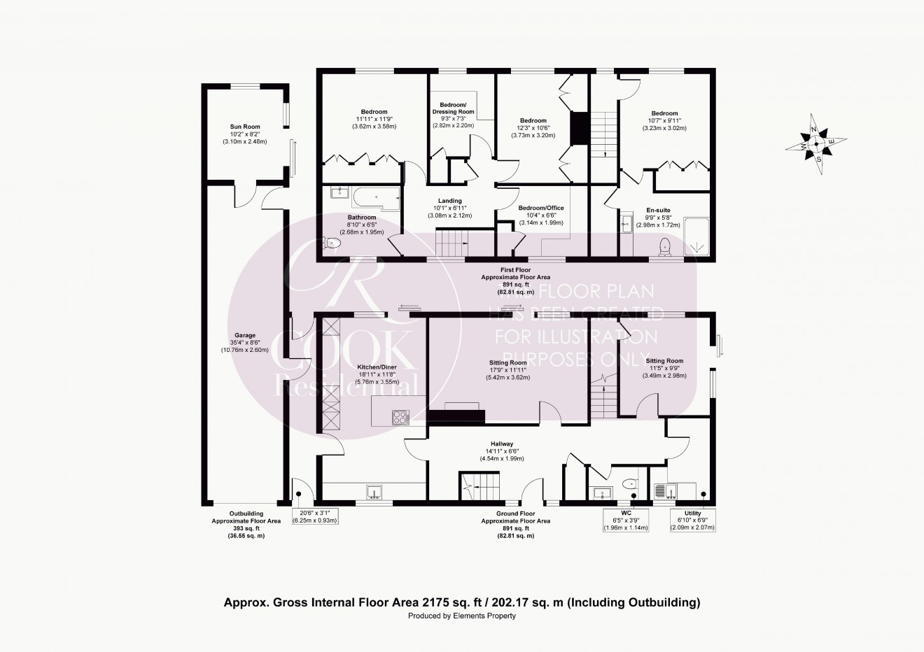 Floorplan for Cranford Close, Woodmancote, Cheltenham, GL52 9QA