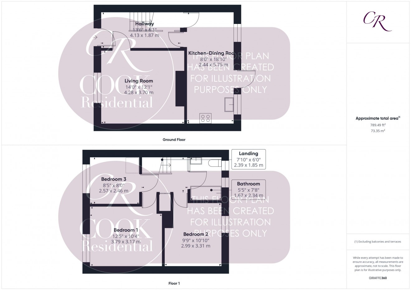 Floorplan for Compton Road, Cheltenham