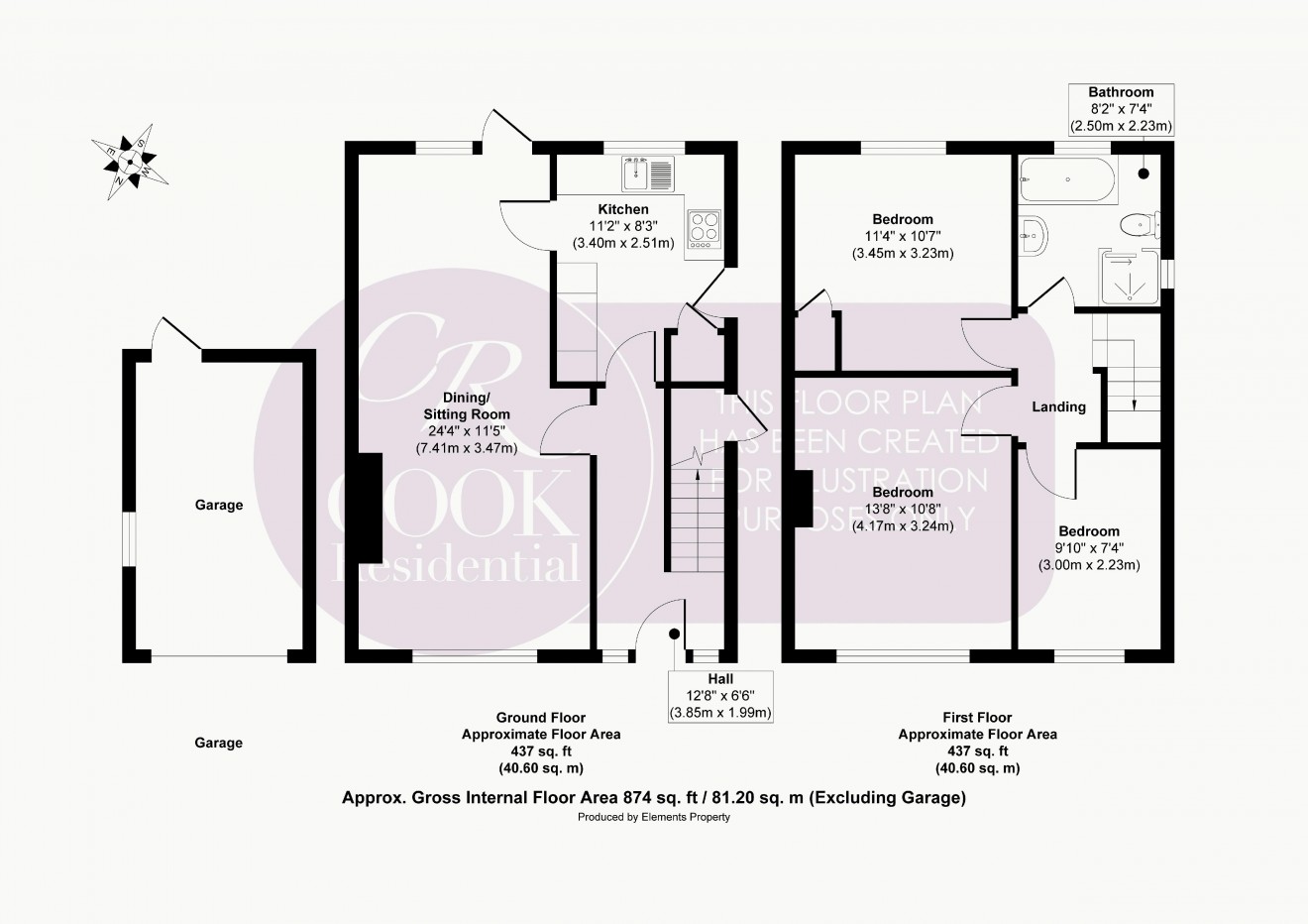 Floorplan for Stanway Road, Benhall,