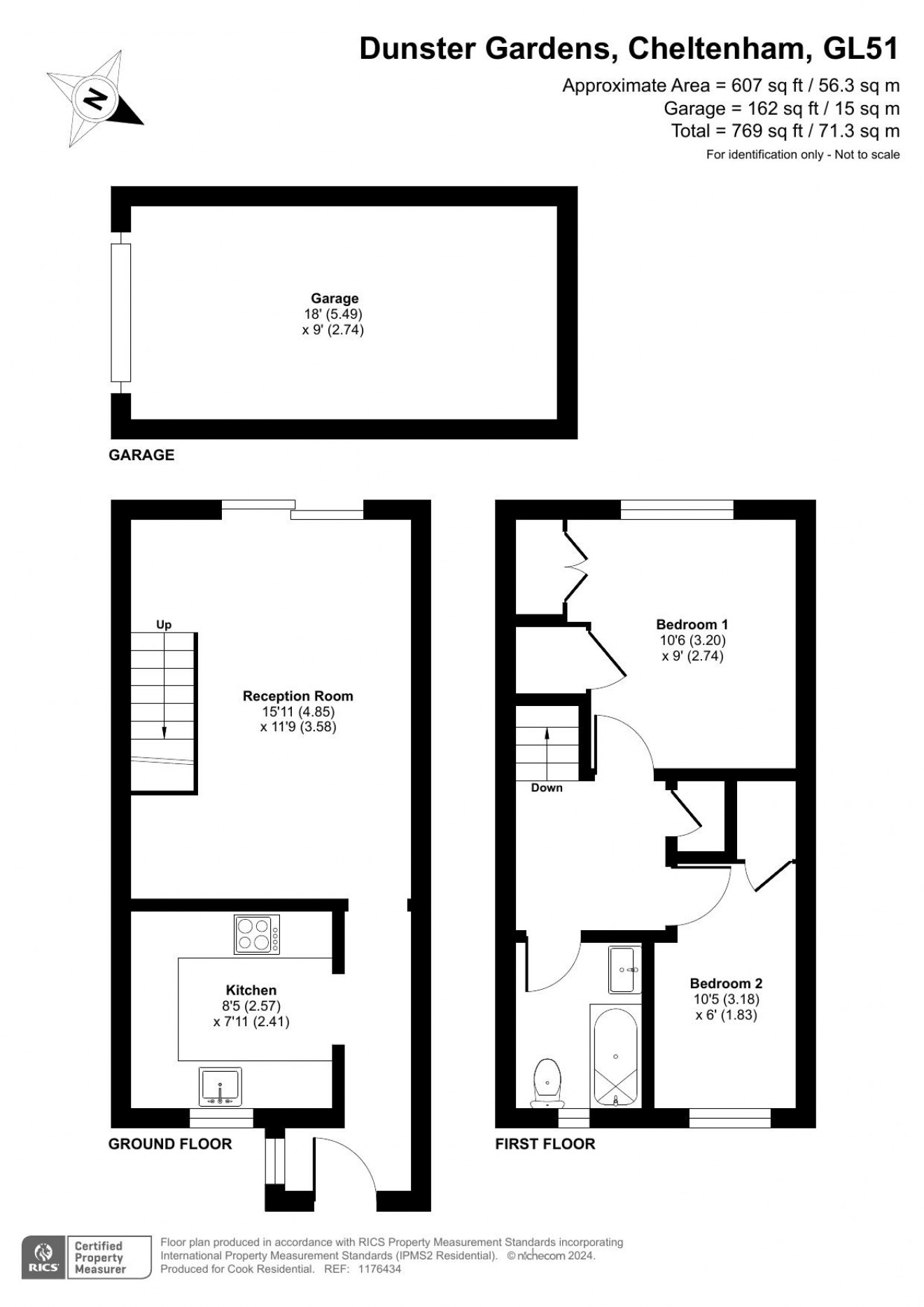 Floorplan for Dunster Gardens, Springbank, Cheltenham