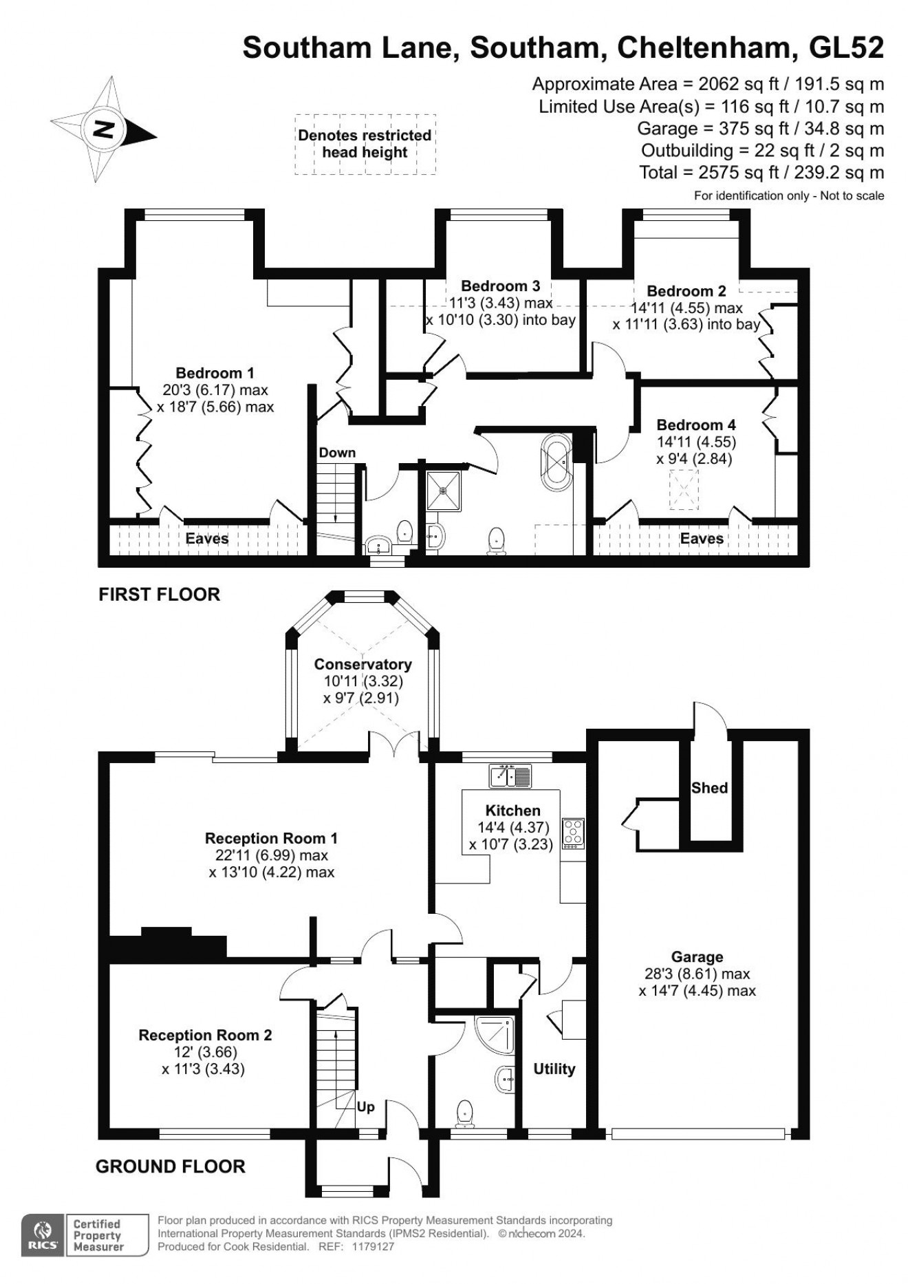 Floorplan for Southam Lane, Southam, Cheltenham