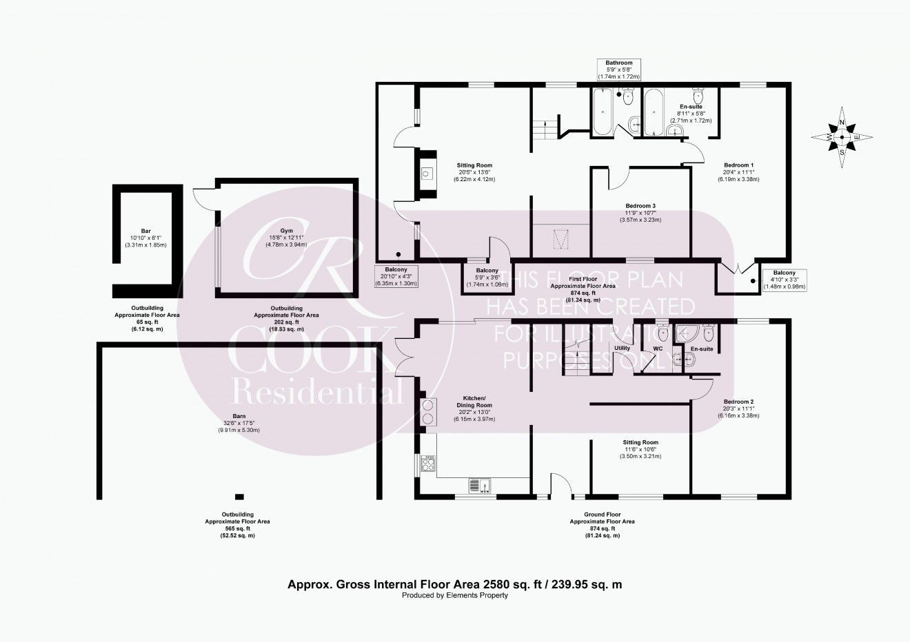 Floorplan for Crippetts Lane, Leckhampton